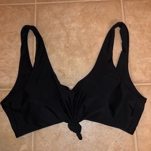 Black Tie Bikini Top
